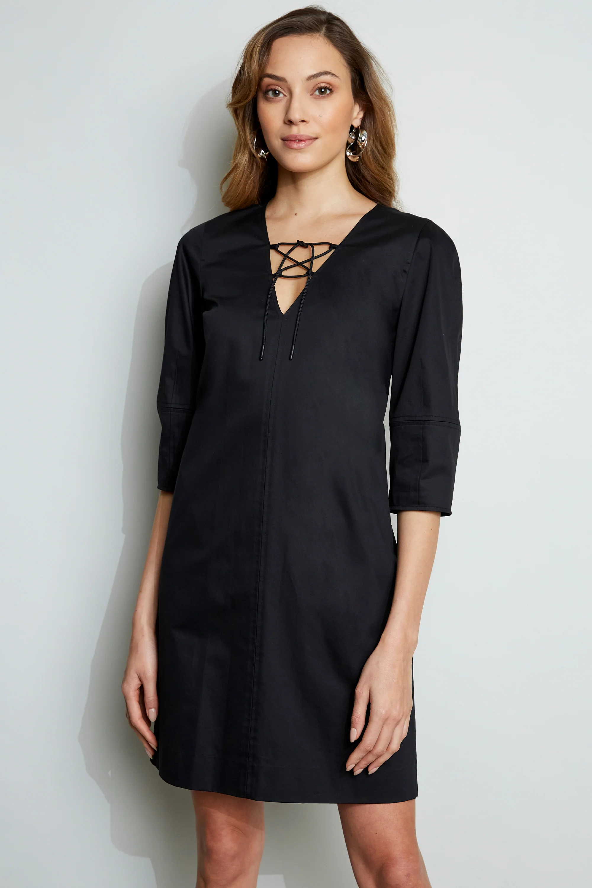 Tie Up Poplin Dress - Image 2