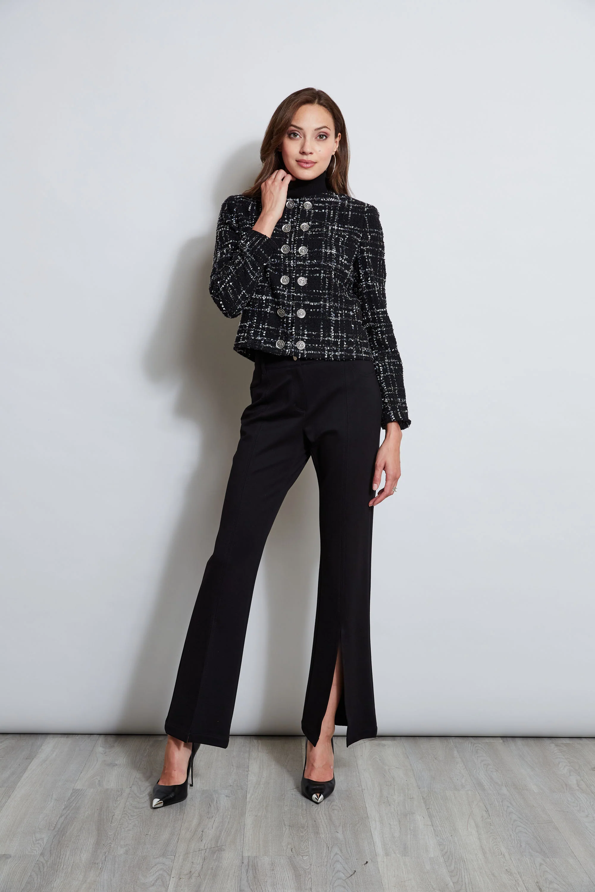 Metallic Kissed Tweed Jacket - Image 3