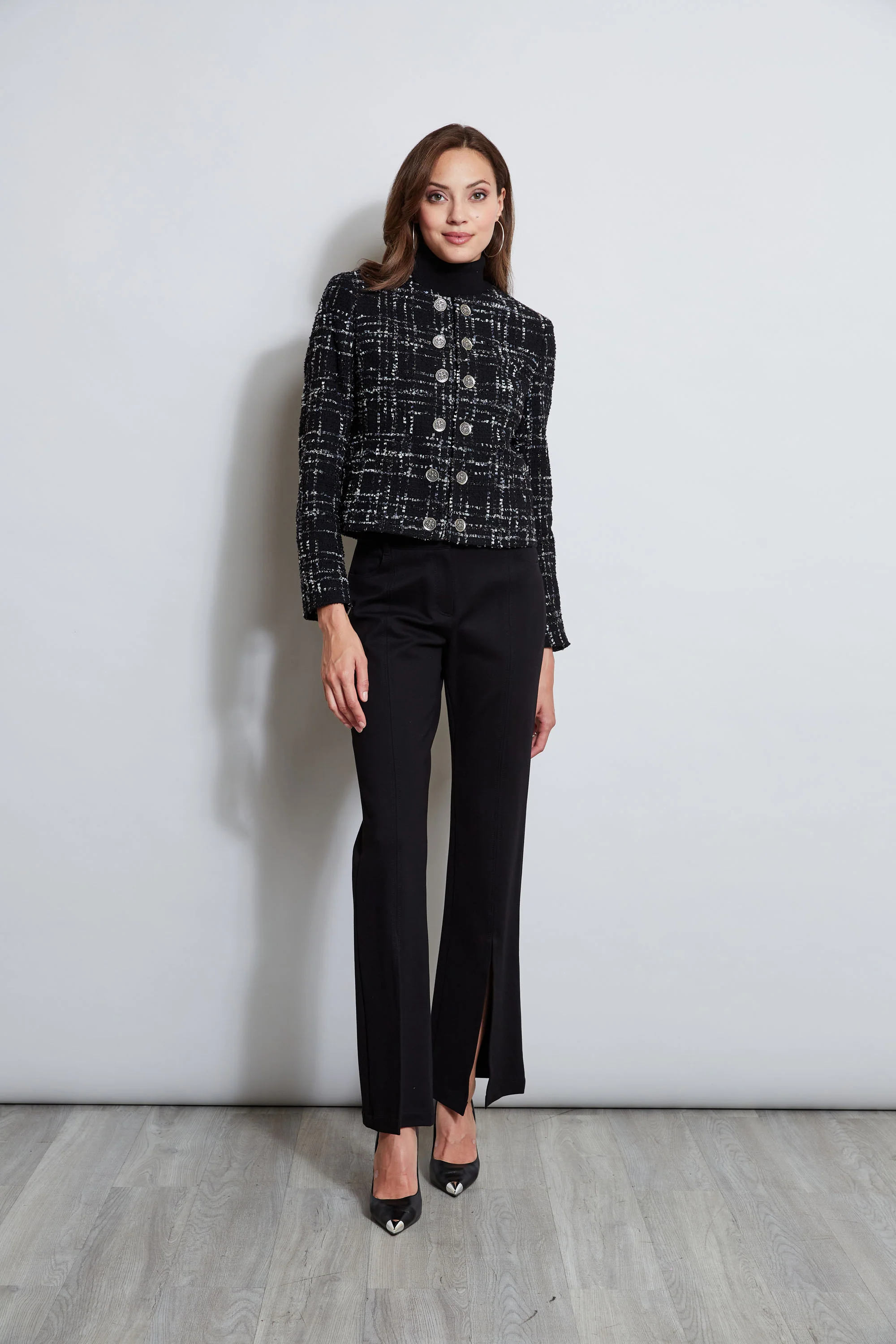Metallic Kissed Tweed Jacket - Image 4