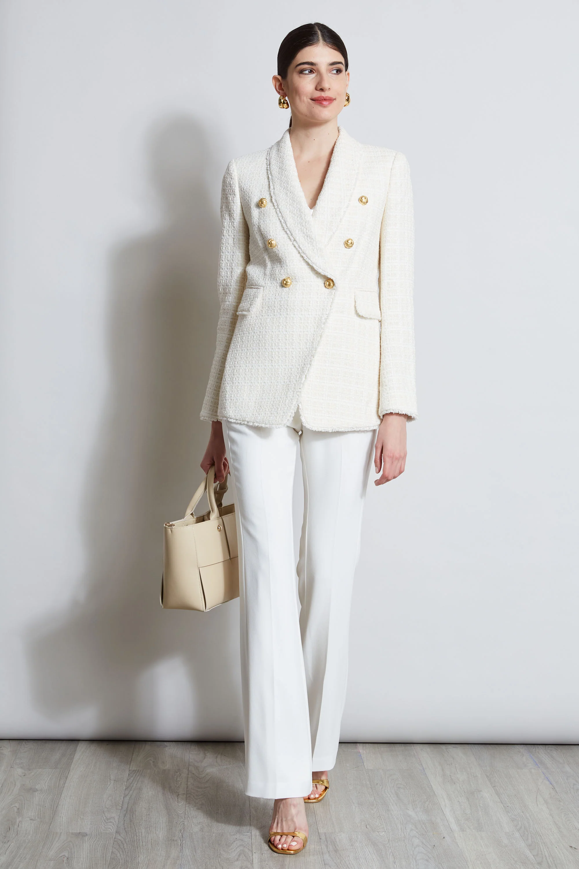 Tweed Double Breasted Blazer - Image 3