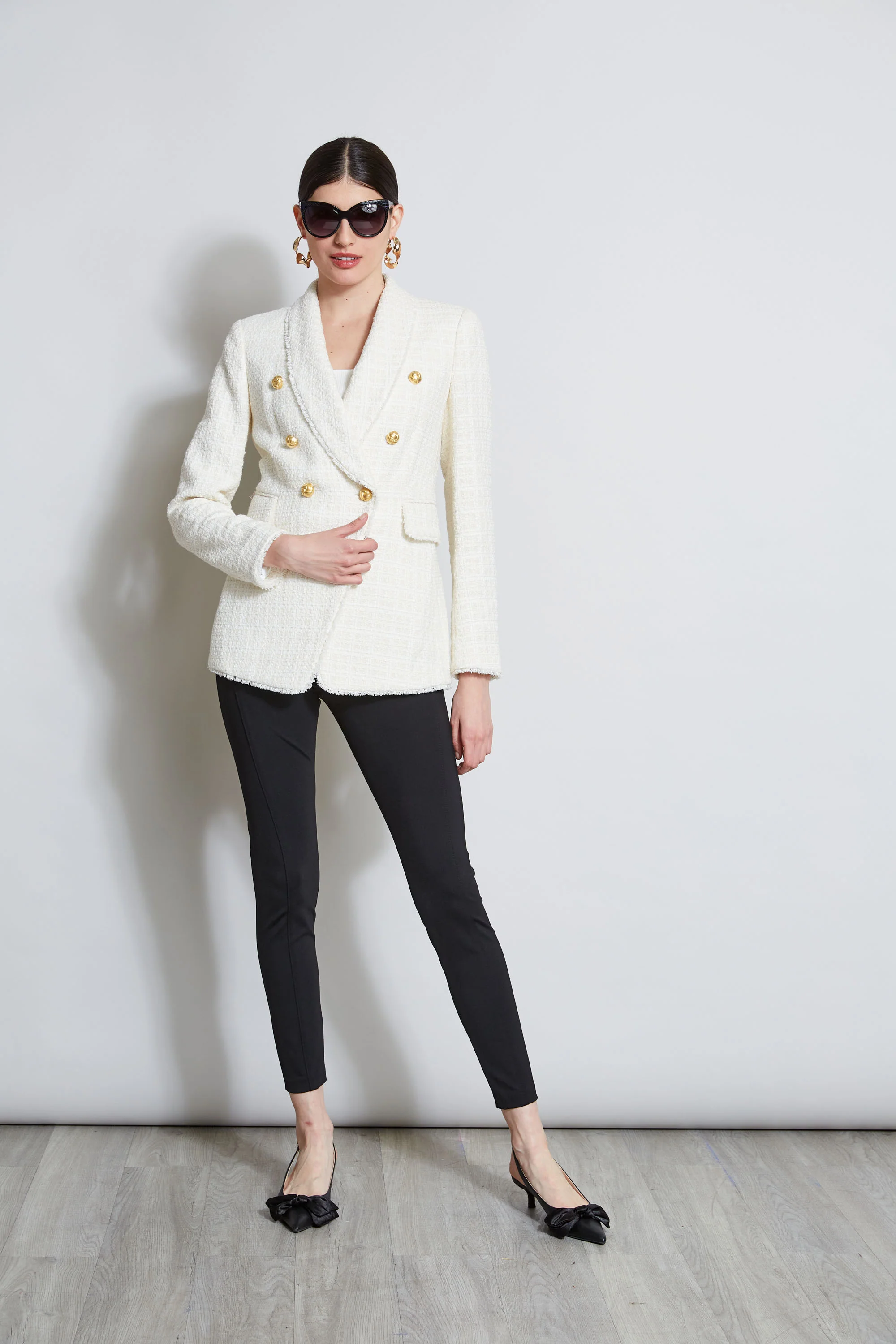 Tweed Double Breasted Blazer - Image 6