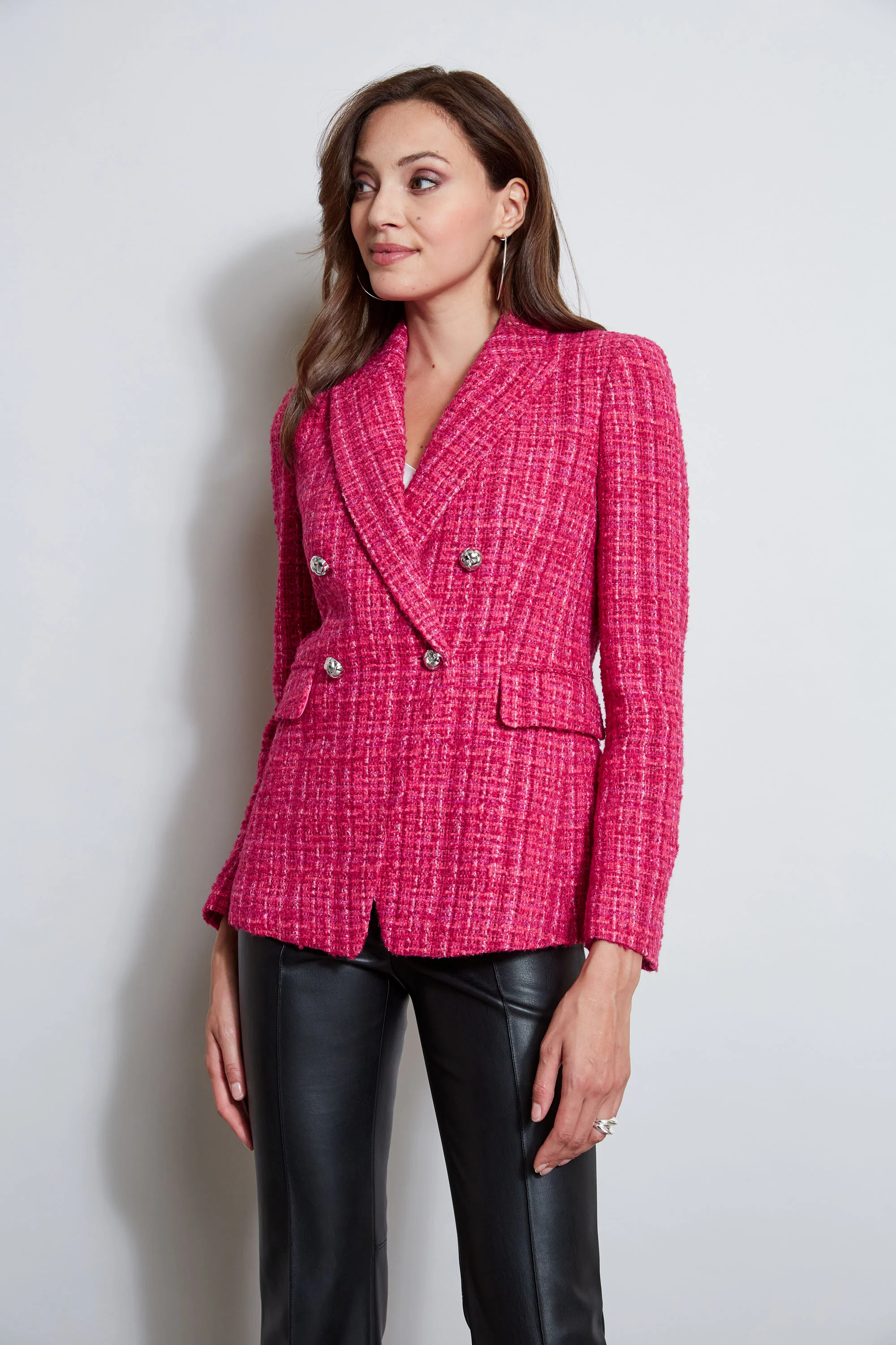 Tweed Double Breasted Blazer - Image 4