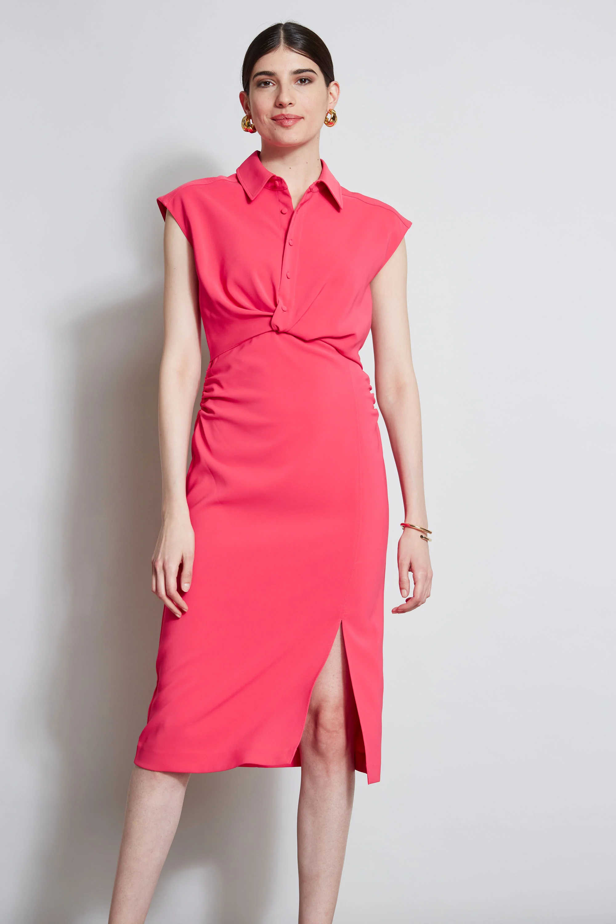 Twist Button Dress - Image 3