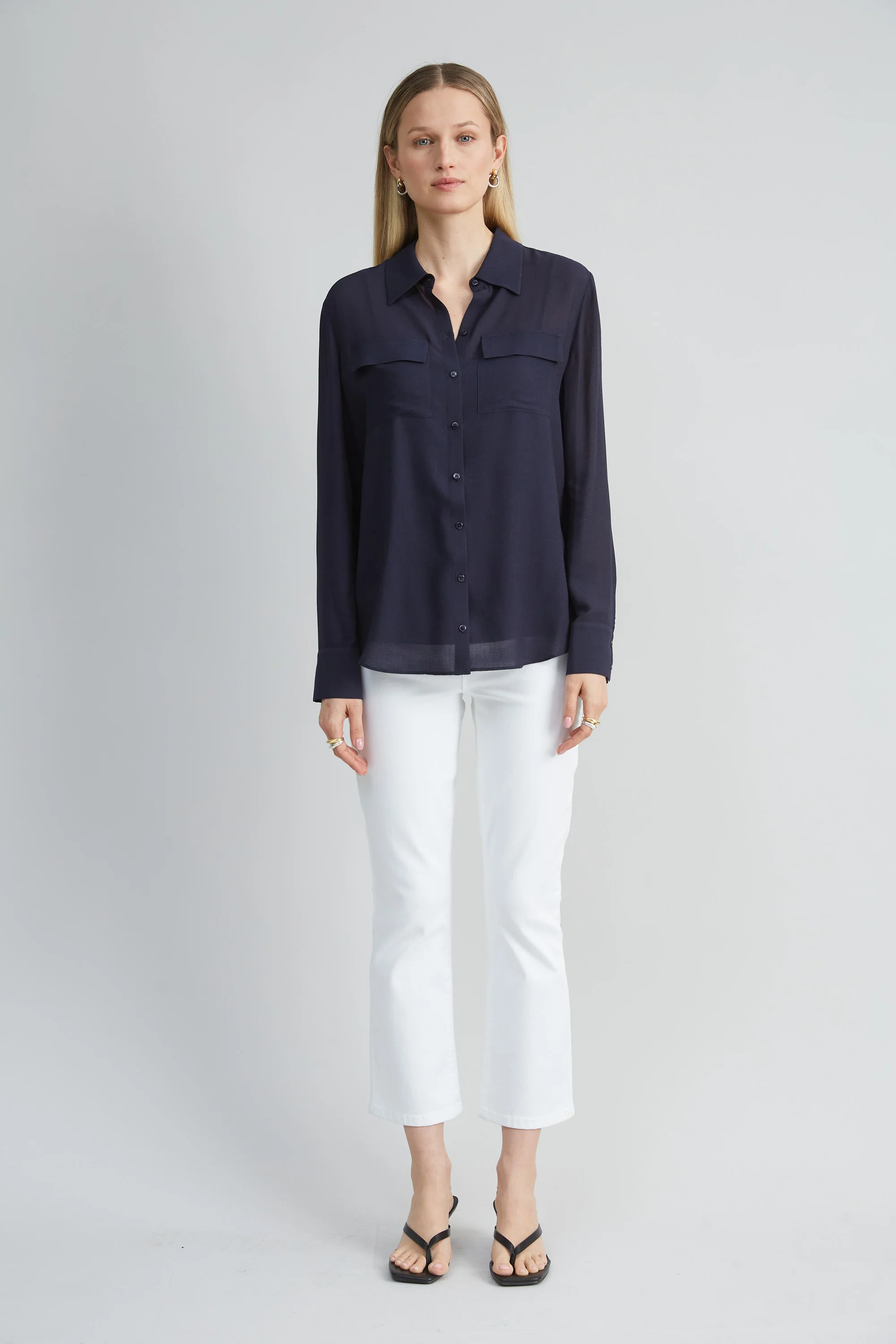 Silk Texture Utility Shirt - Image 3