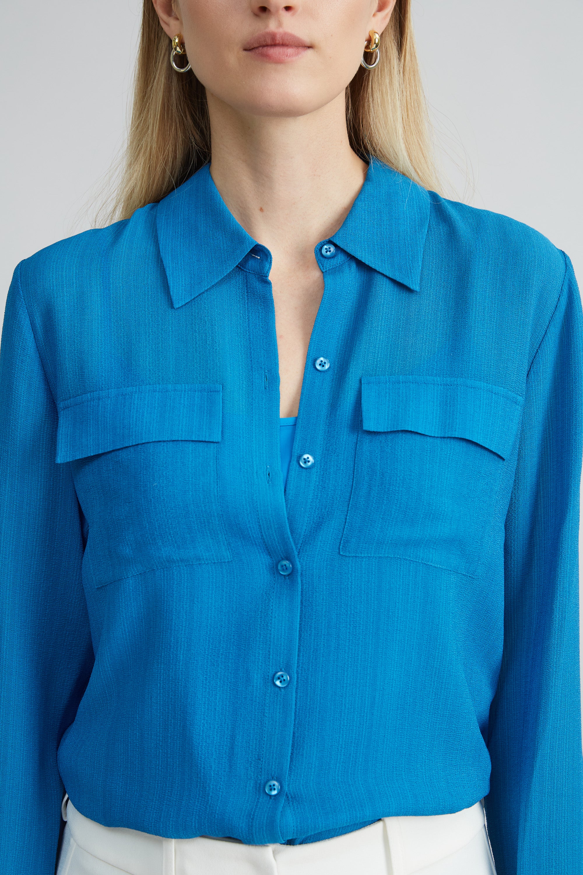 Silk Texture Utility Shirt - Image 3