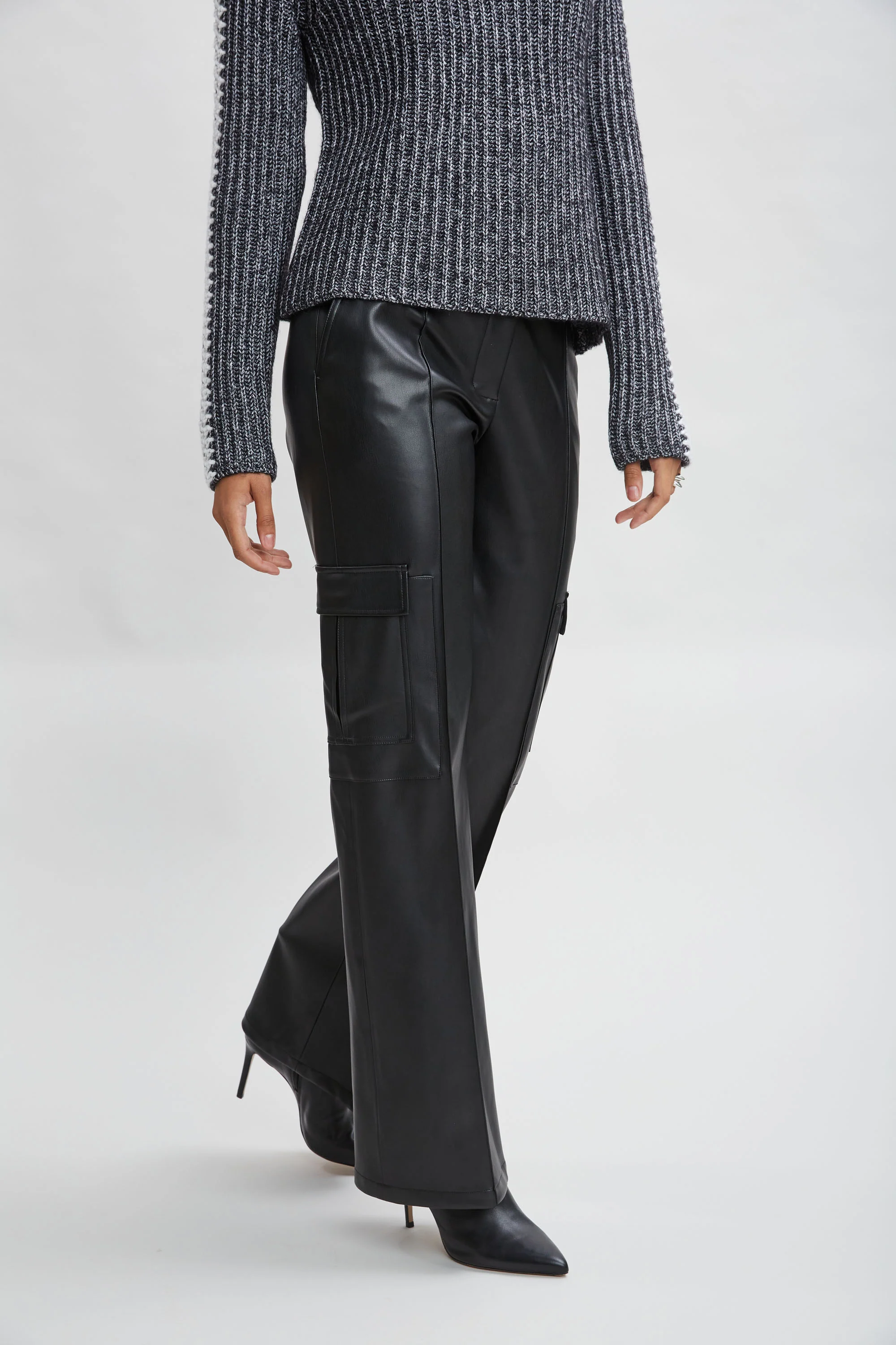 Vegan Leather Cargo Pant - Image 5
