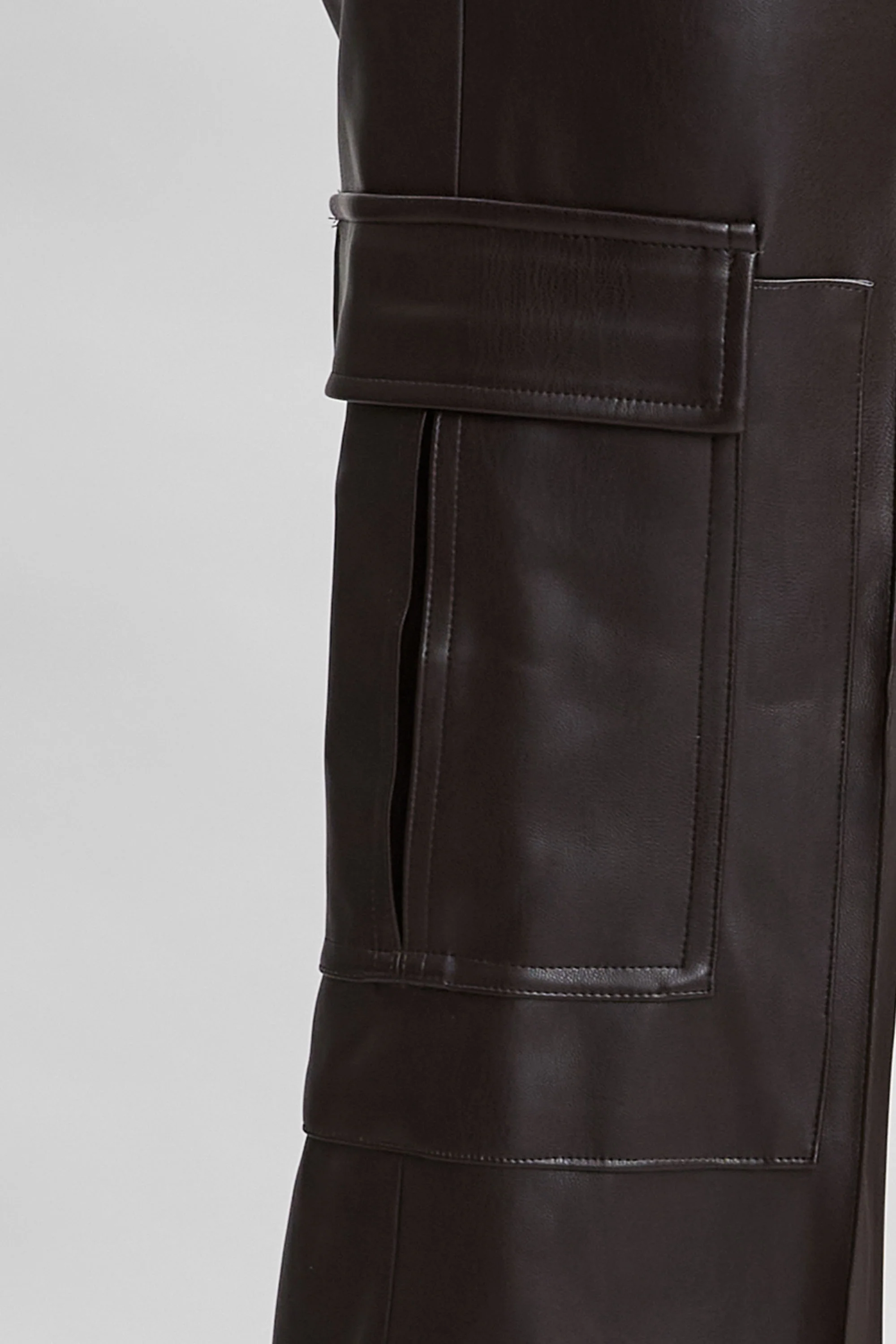Vegan Leather Cargo Pant - Image 5