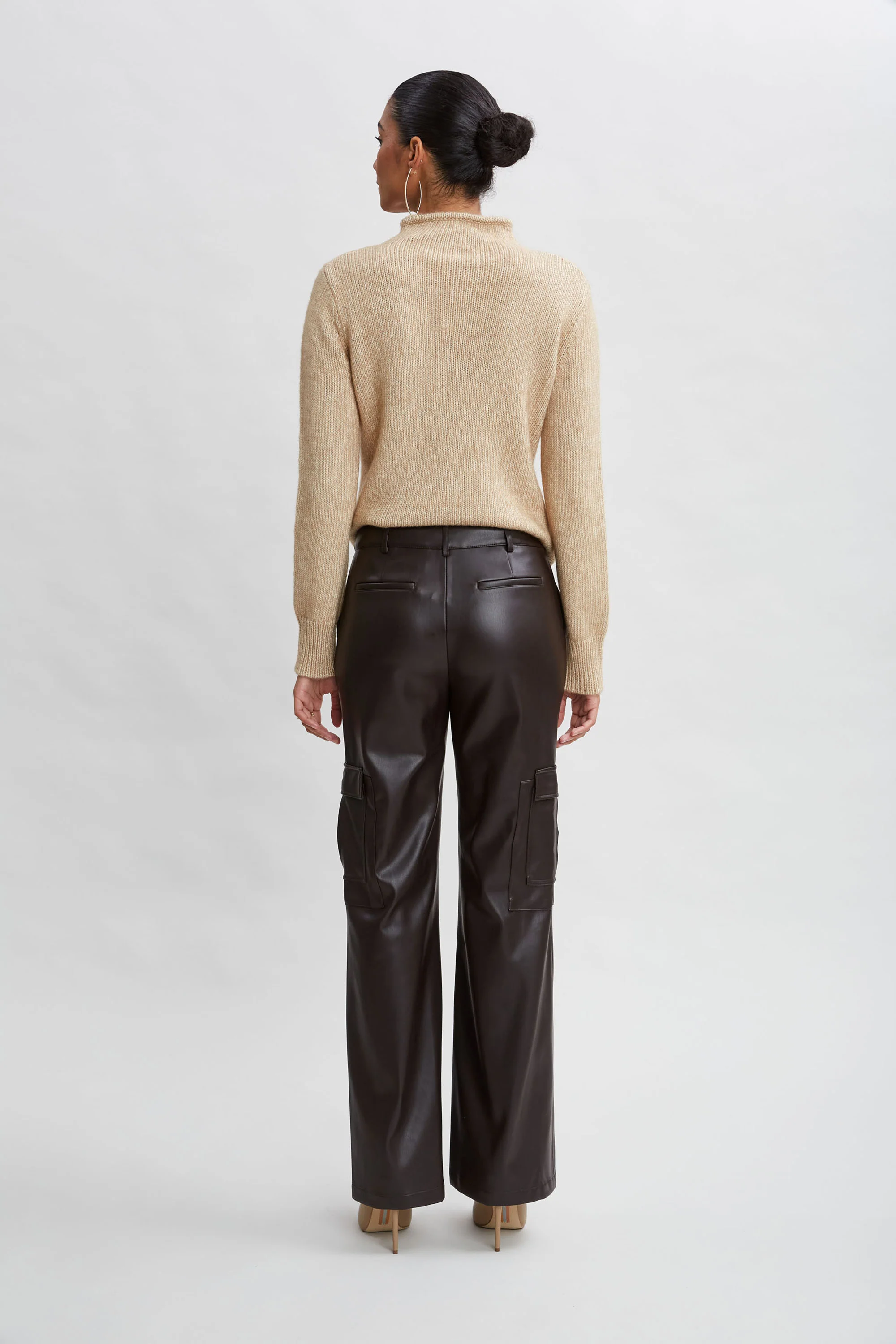 Vegan Leather Cargo Pant - Image 6
