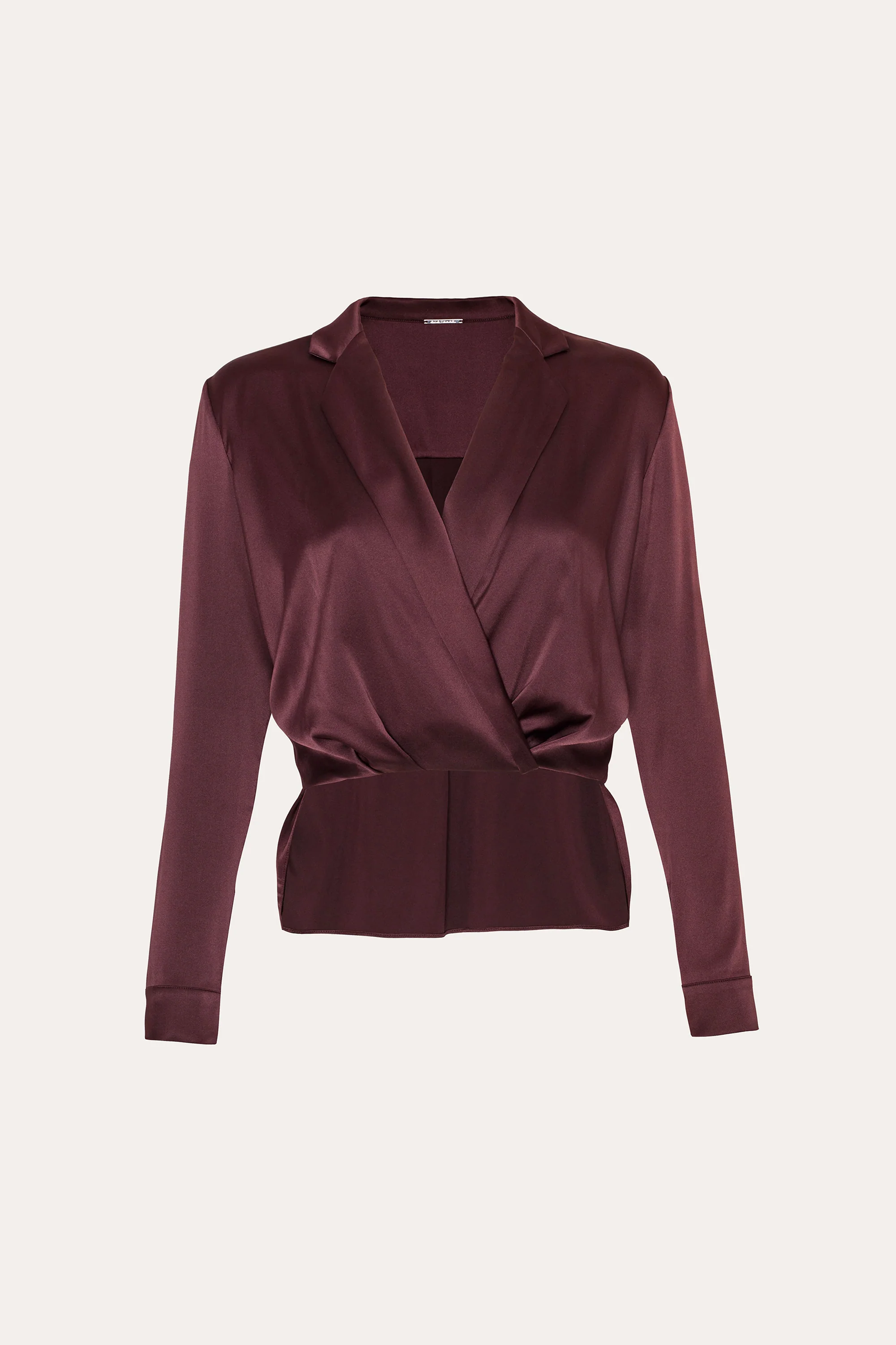 Violette Silk Satin Blouse - Image 2