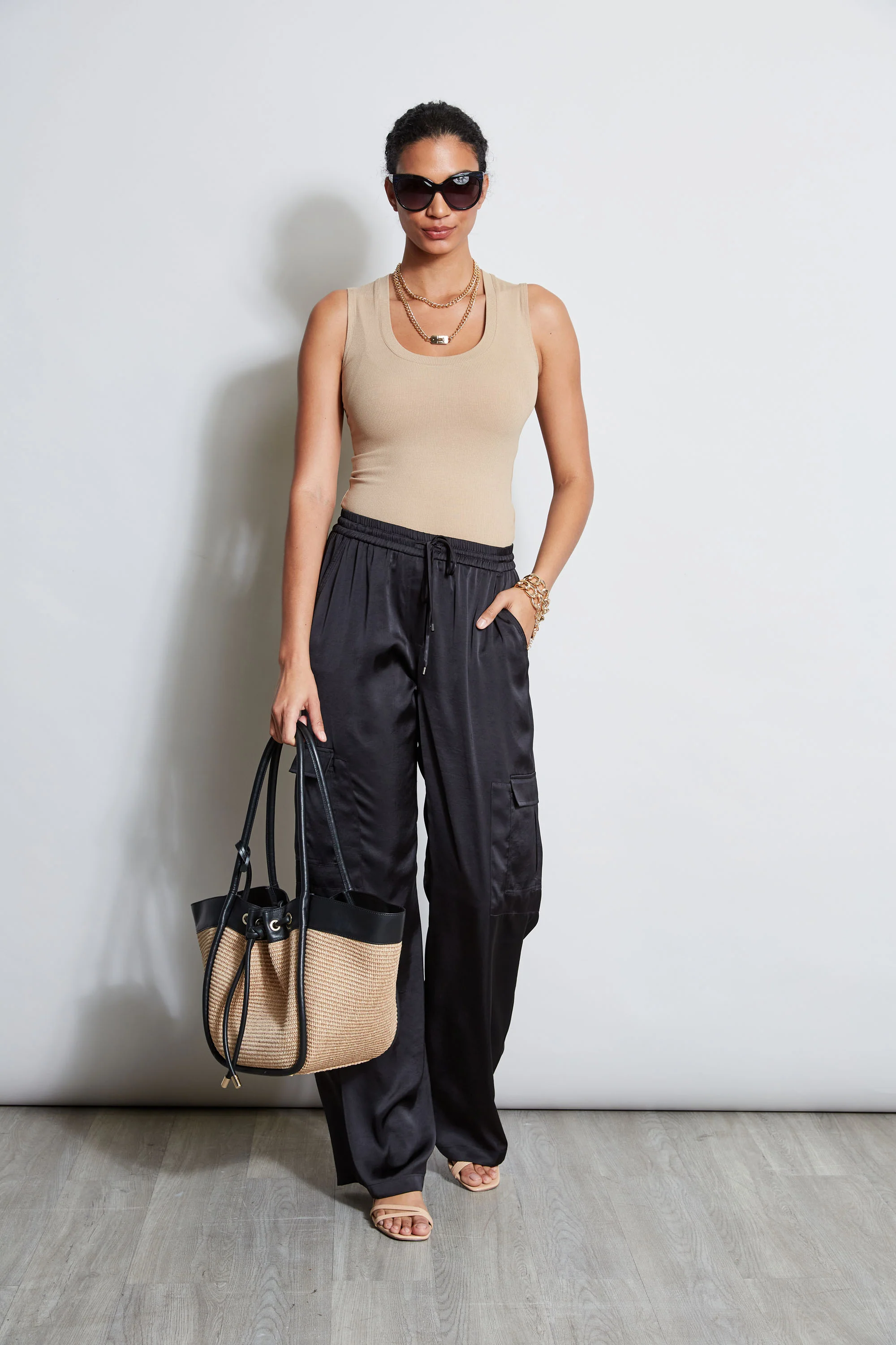 Relaxed Satin Cargo Pant - Image 2