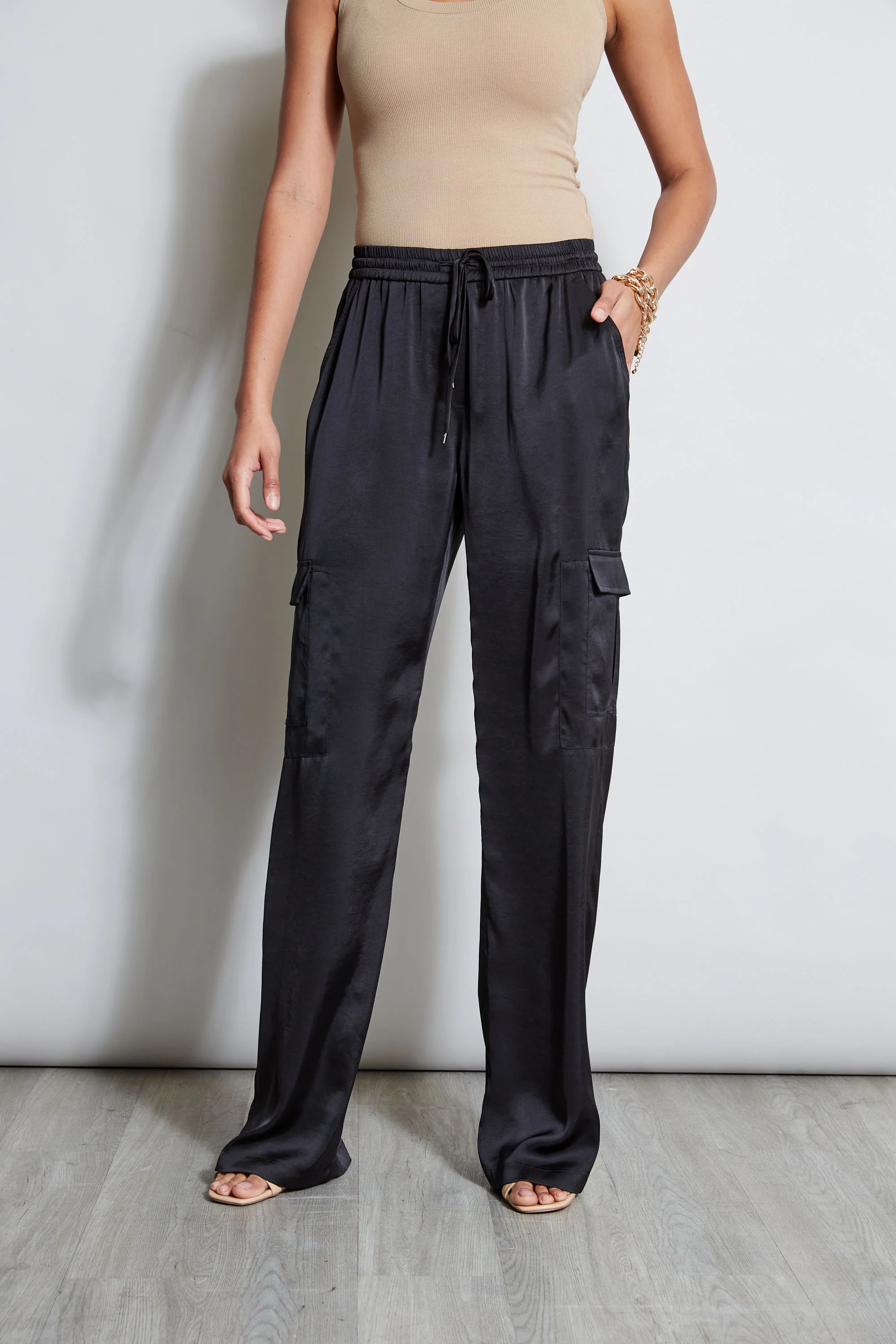 Relaxed Satin Cargo Pant - Image 3
