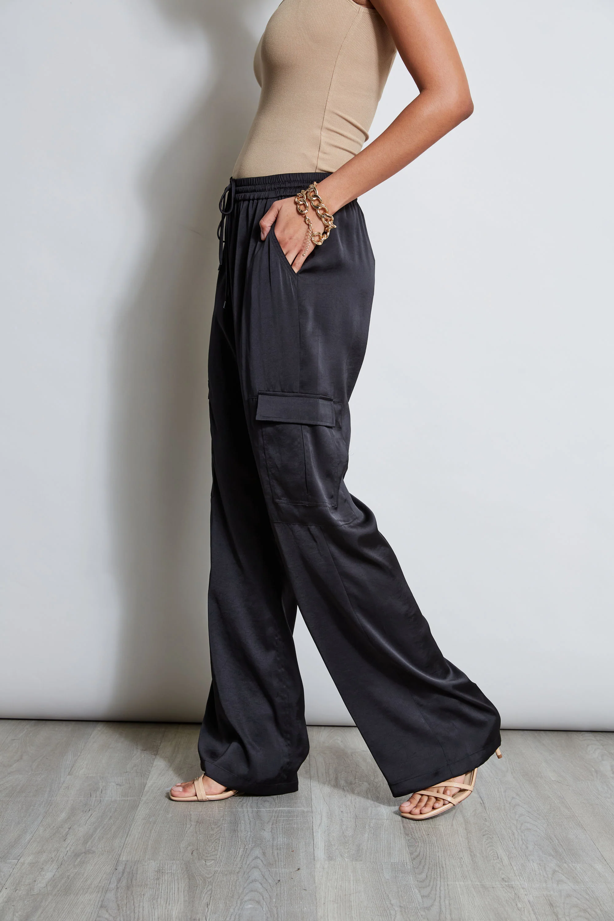 Relaxed Satin Cargo Pant - Image 5