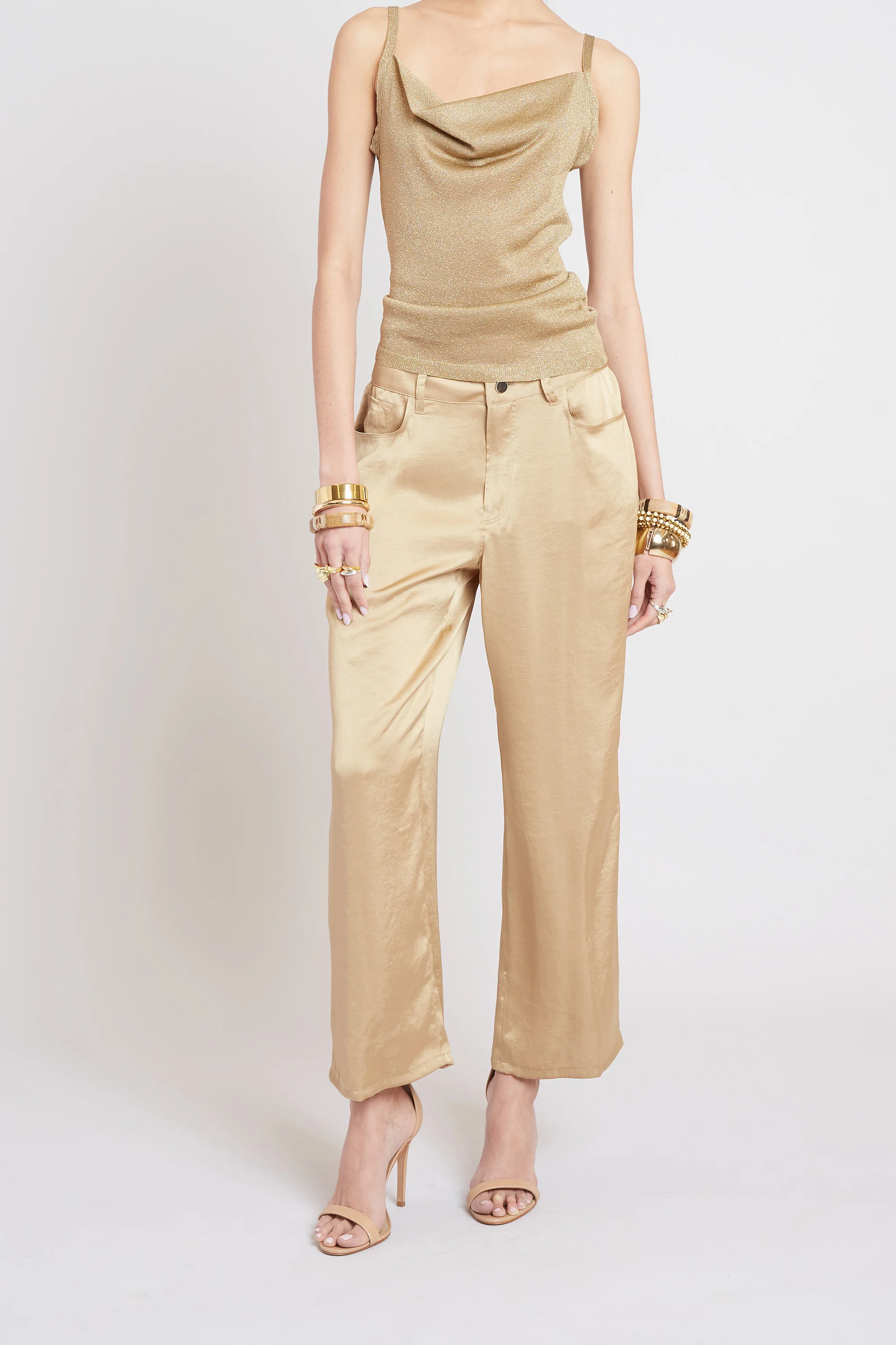 Washed Satin Fluid Pant - Image 3