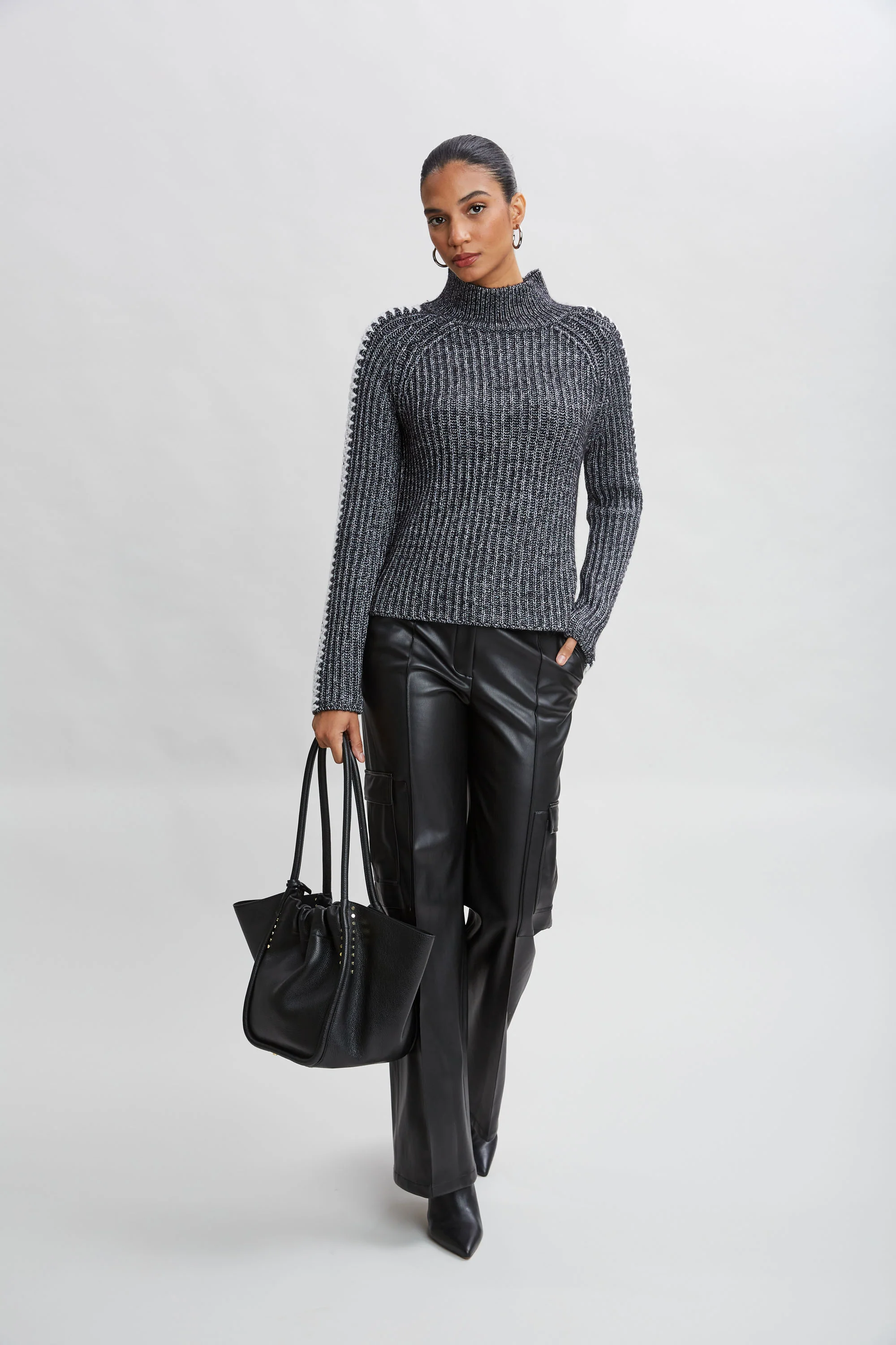 Whipstitch Cotton Wool Sweater - Image 3