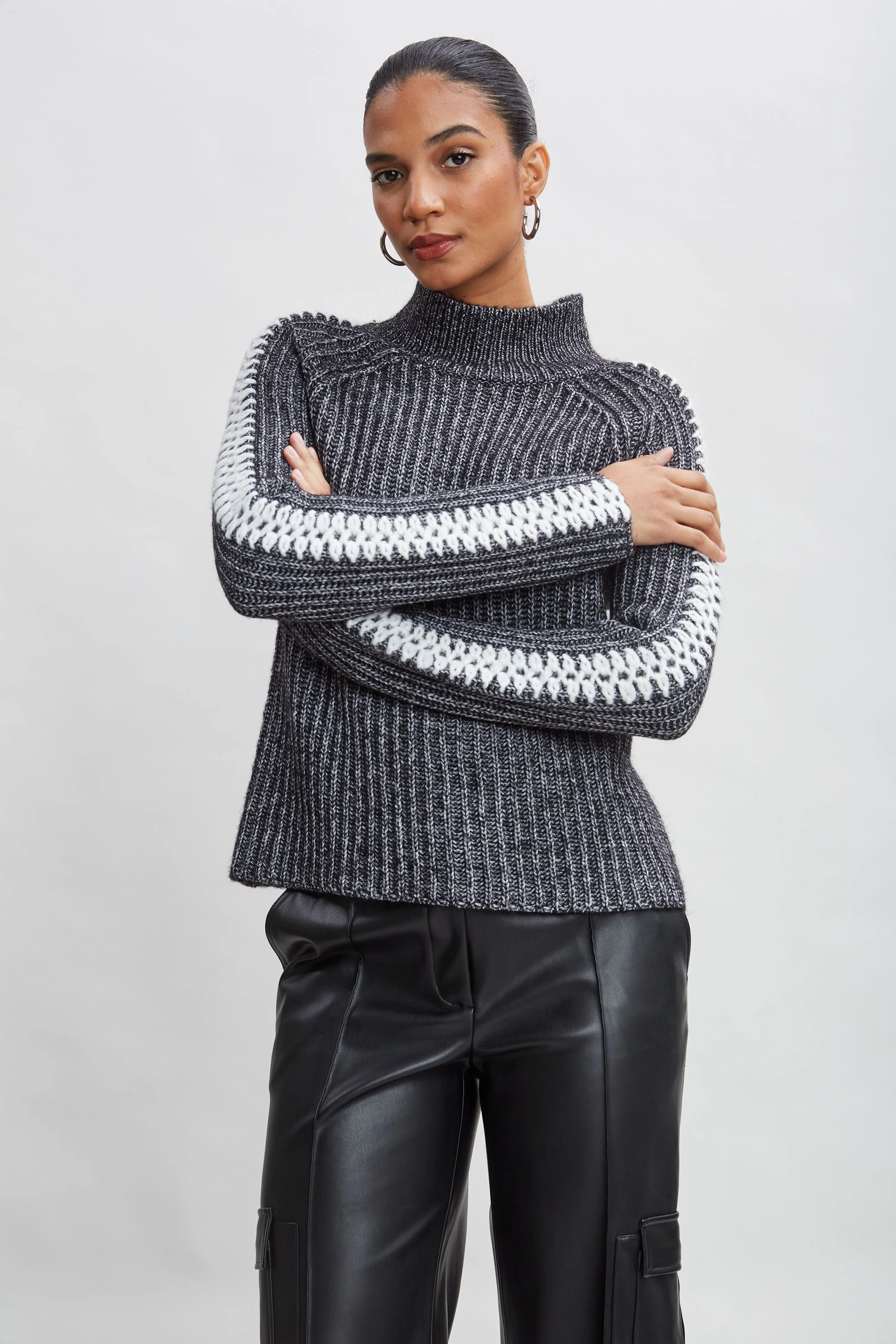 Whipstitch Cotton Wool Sweater - Image 4