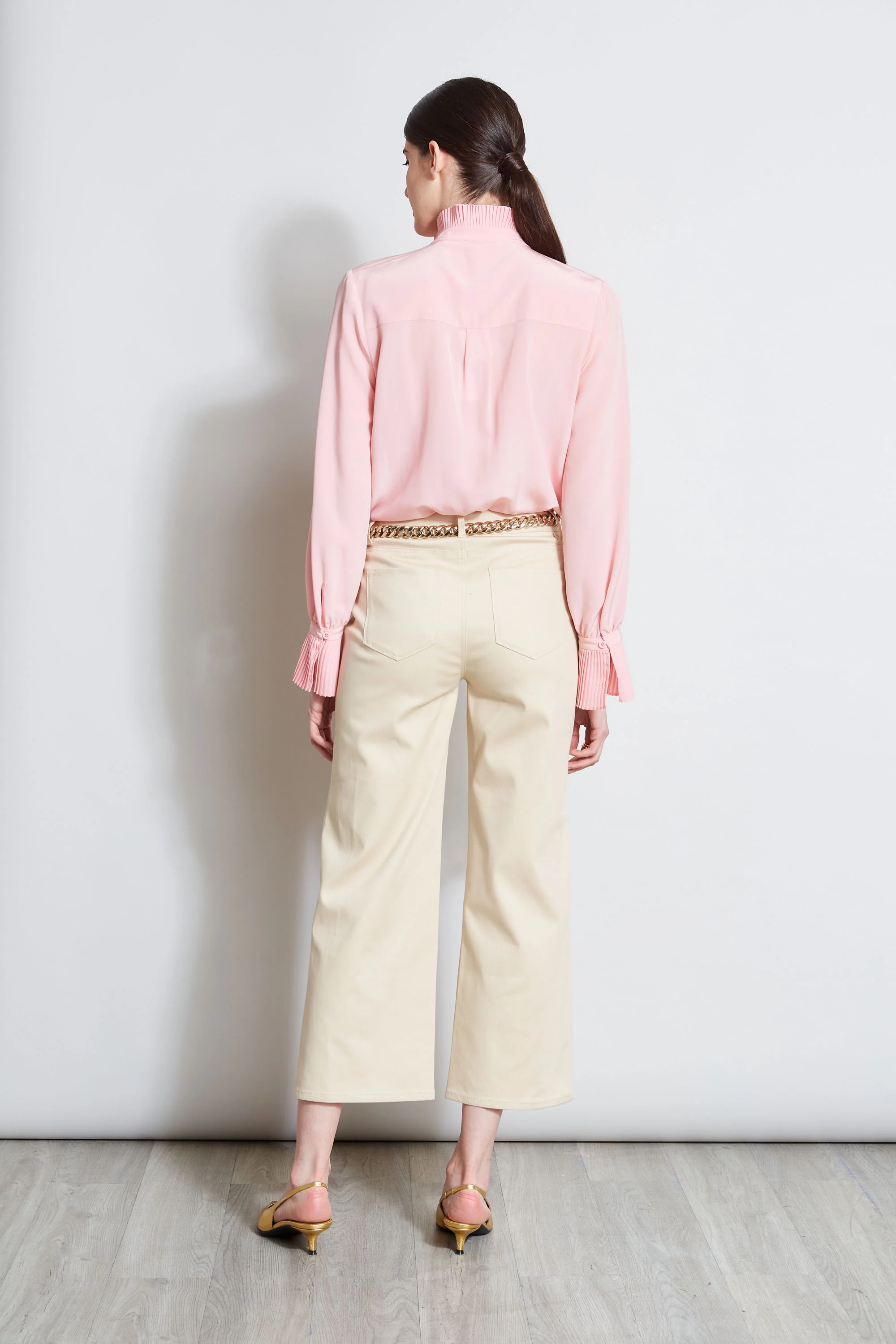 Stretch Denim Wide Leg Pant - Image 5
