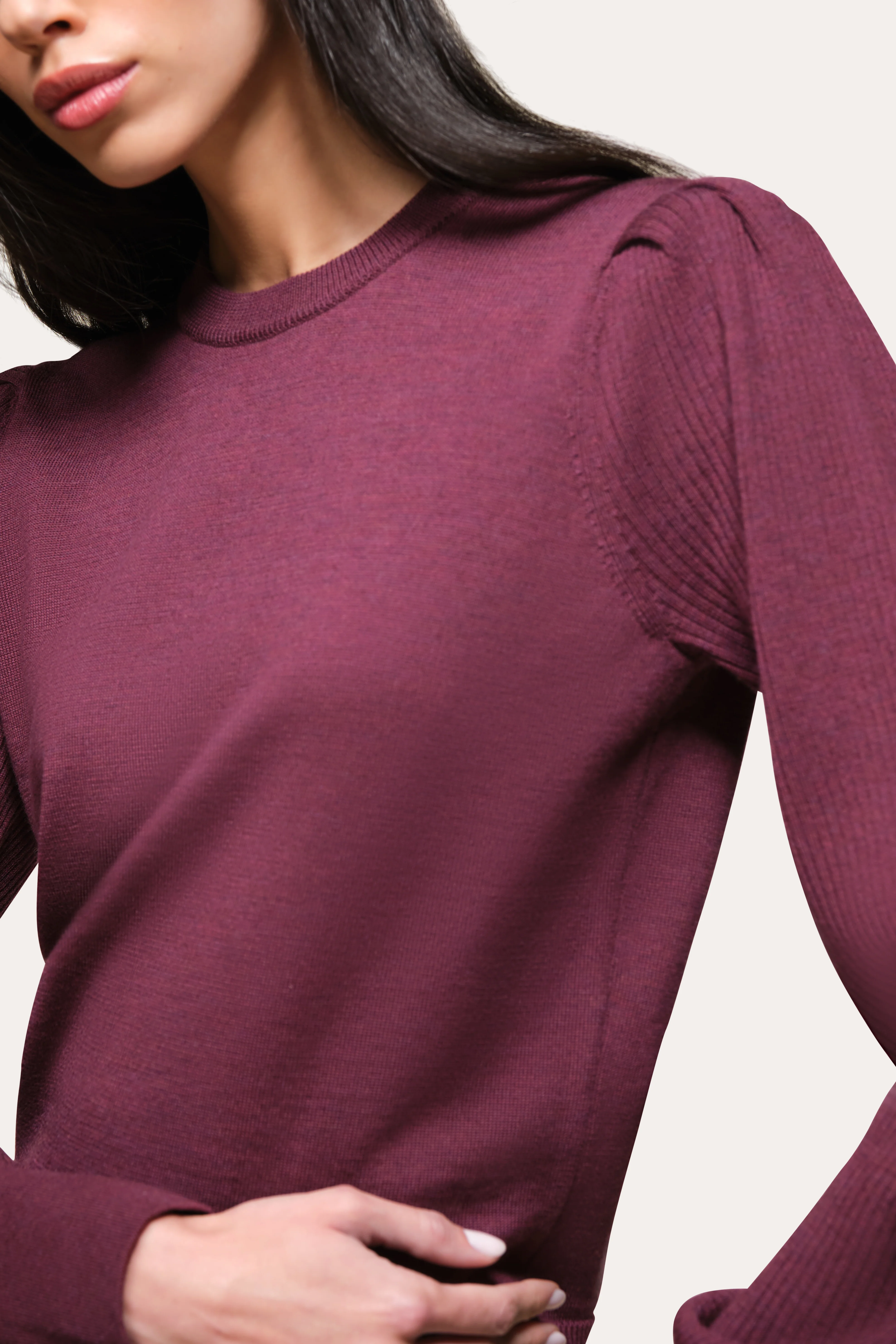 Wool Blouson Sweater - Image 4