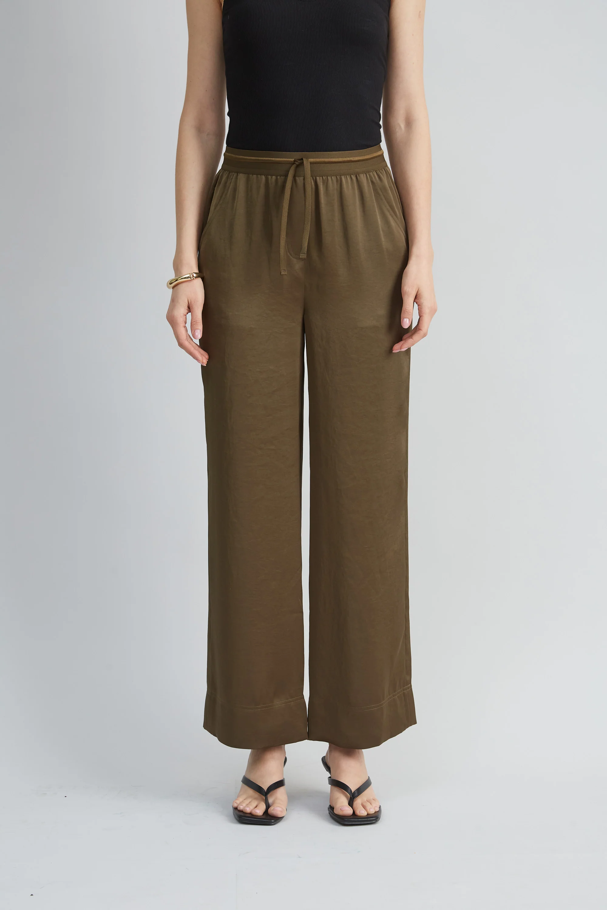 Satin Wide Leg Pant