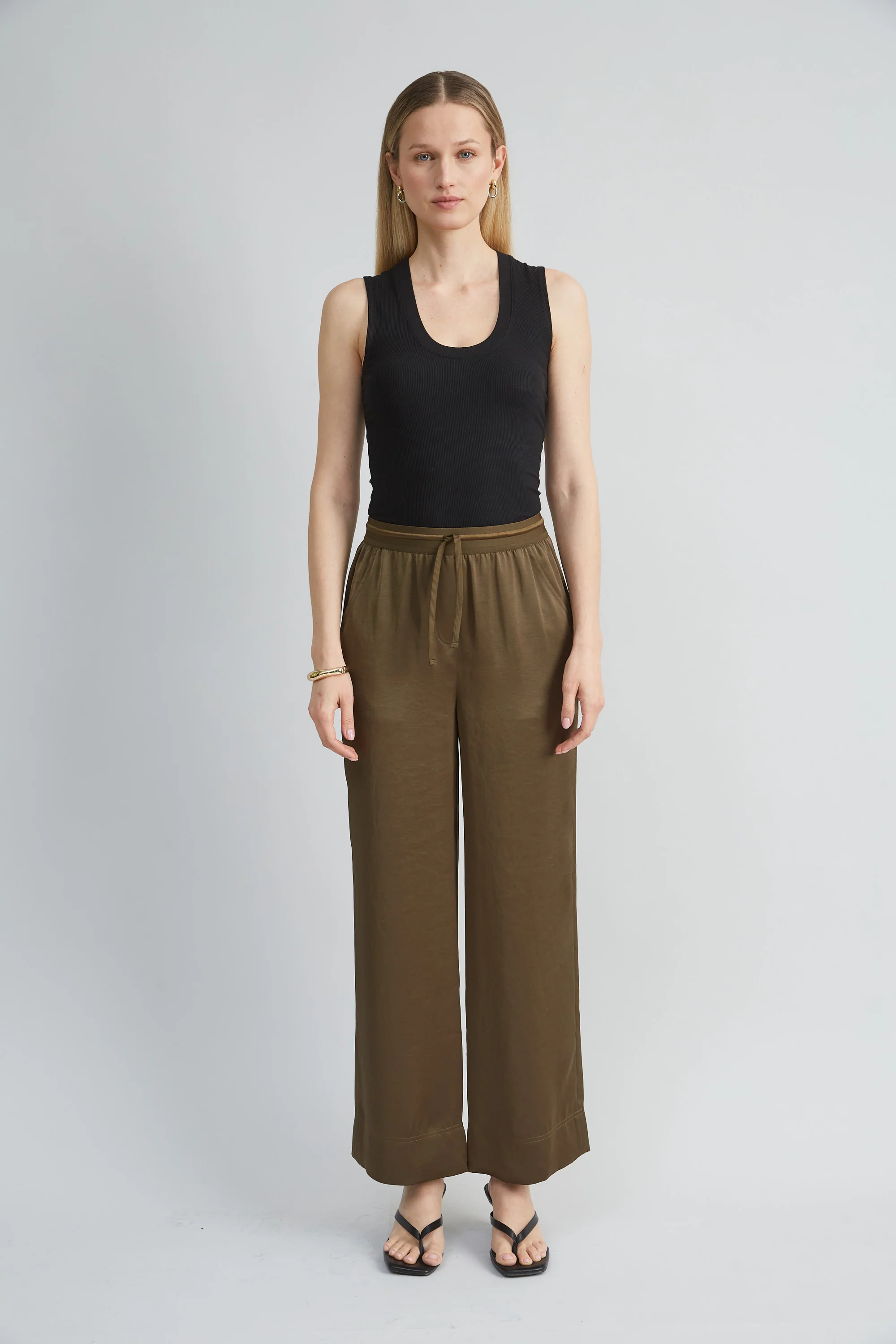 Satin Wide Leg Pant - Image 2