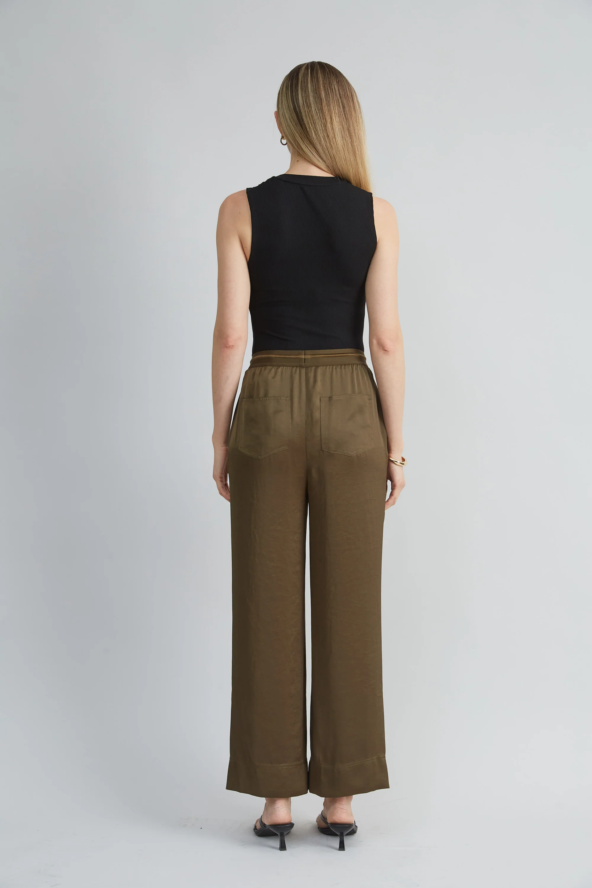 Satin Wide Leg Pant - Image 5