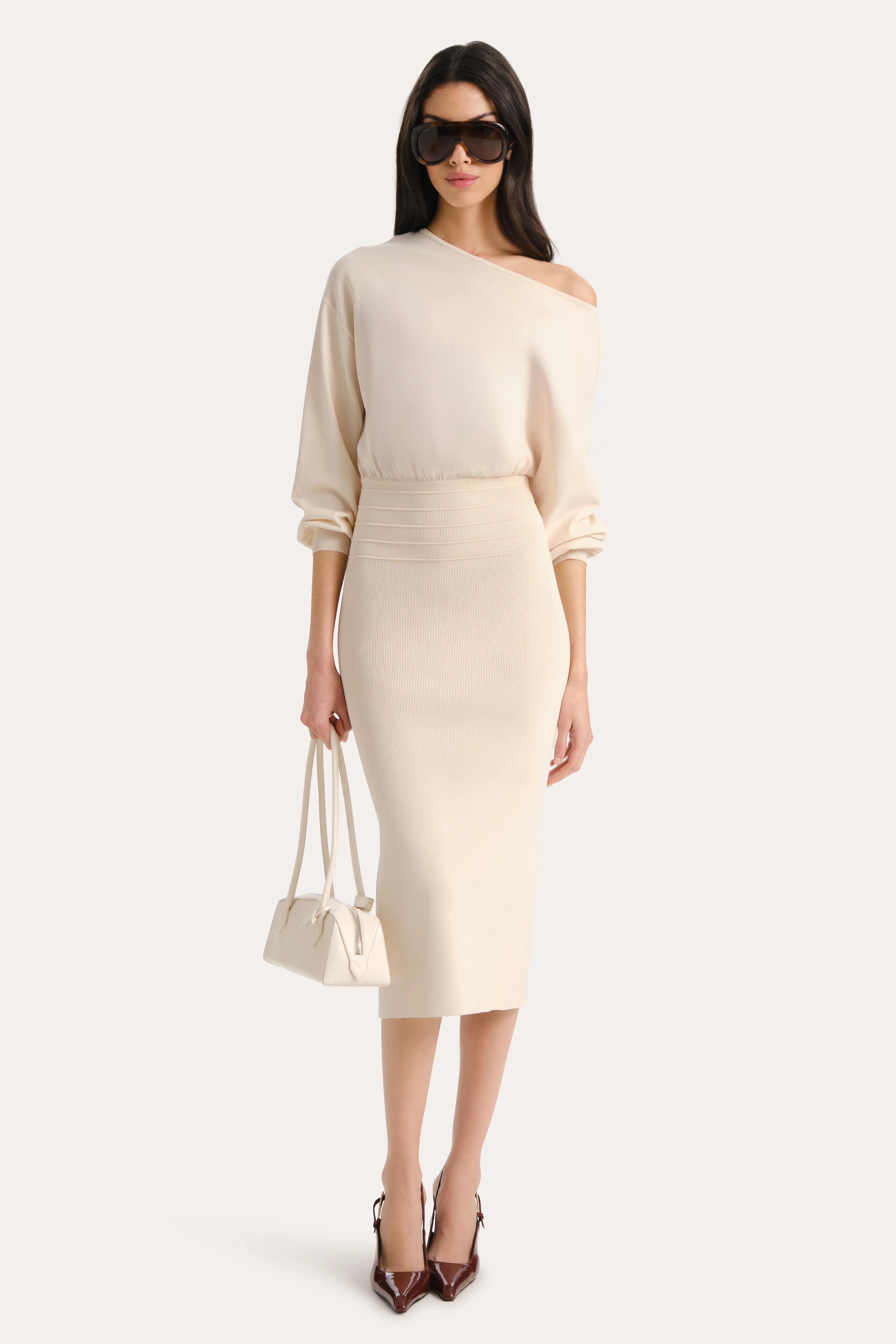 Yara Milano Knit Midi Dress