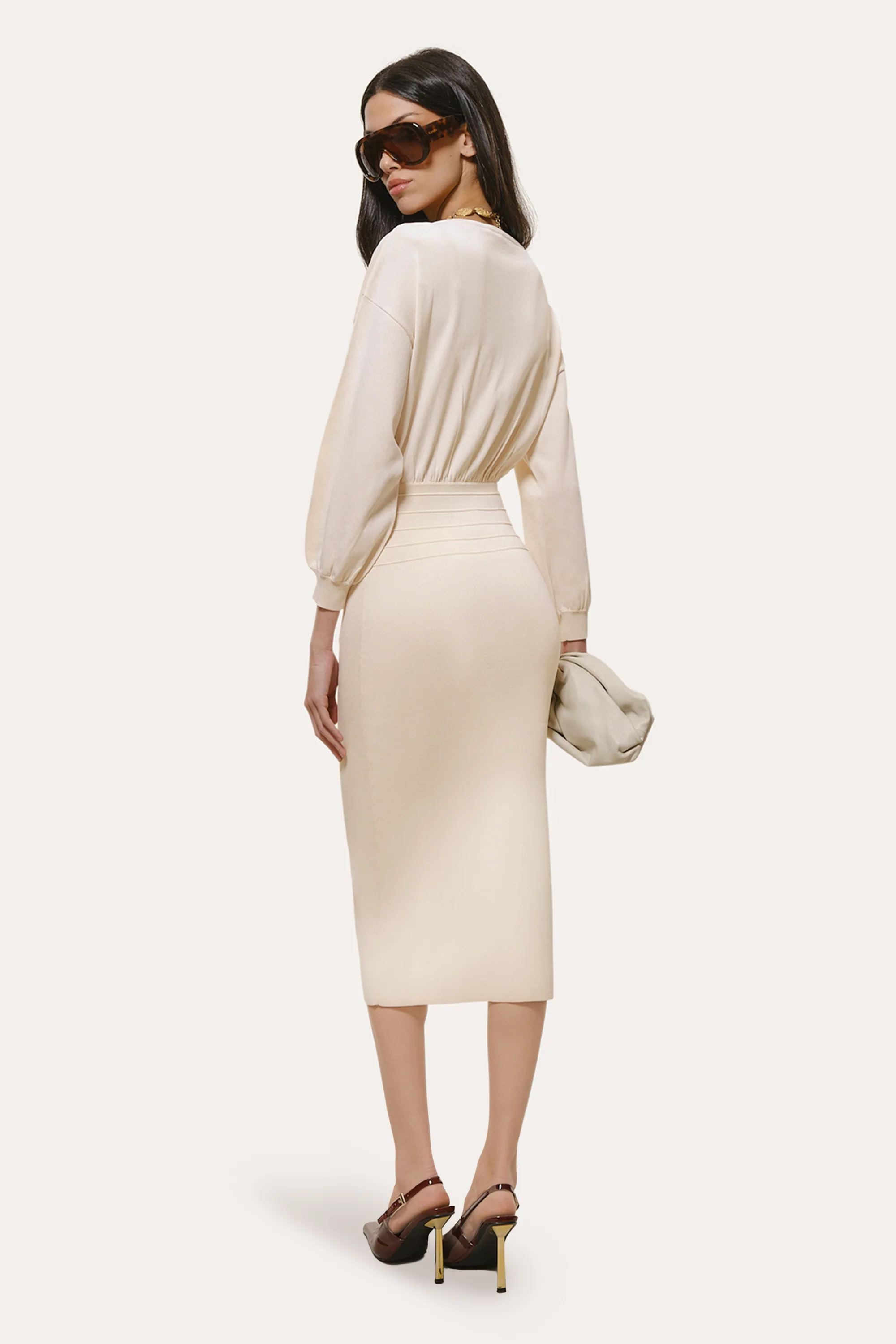 Yara Milano Knit Midi Dress - Image 3