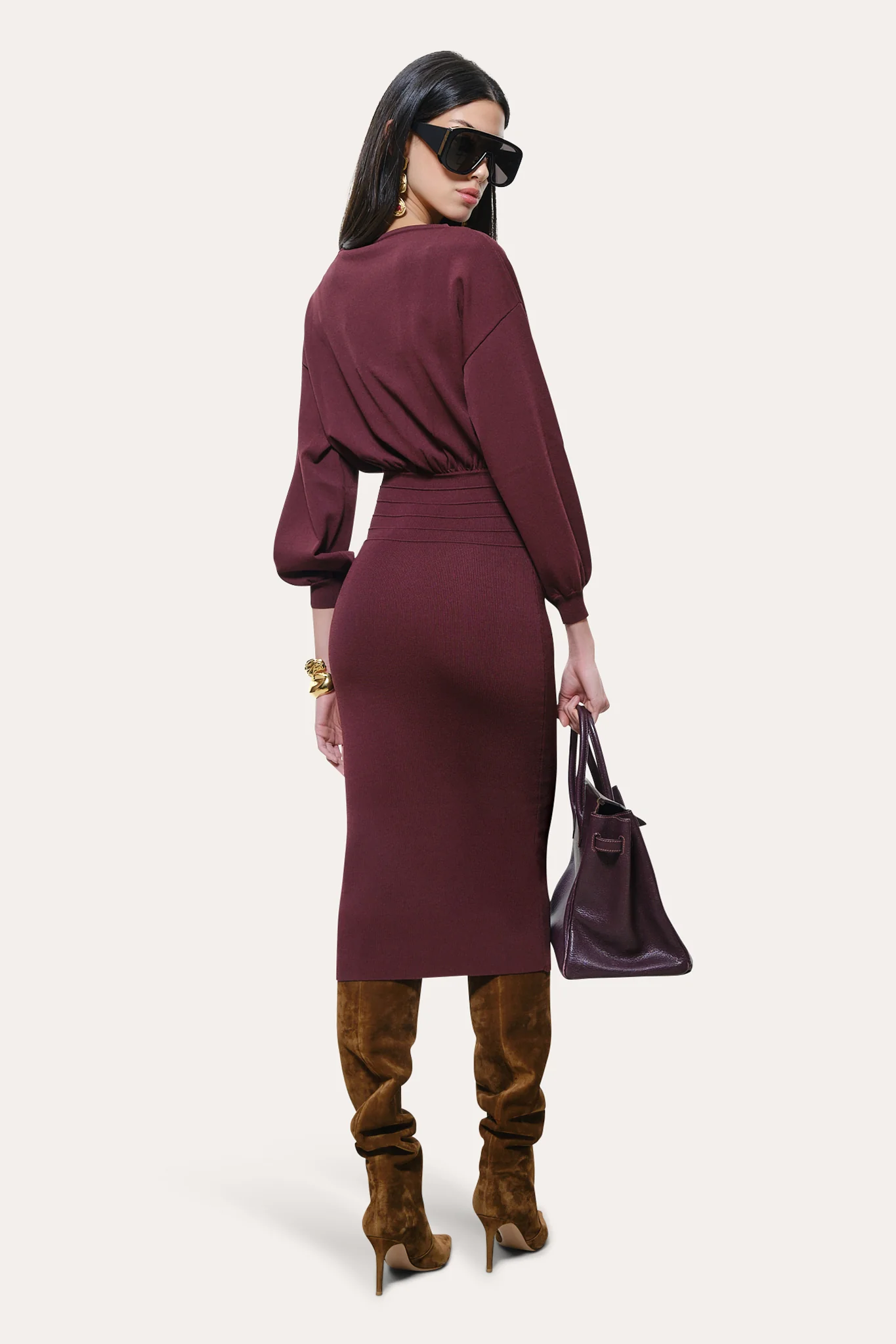 Yara Milano Knit Midi Dress - Image 4