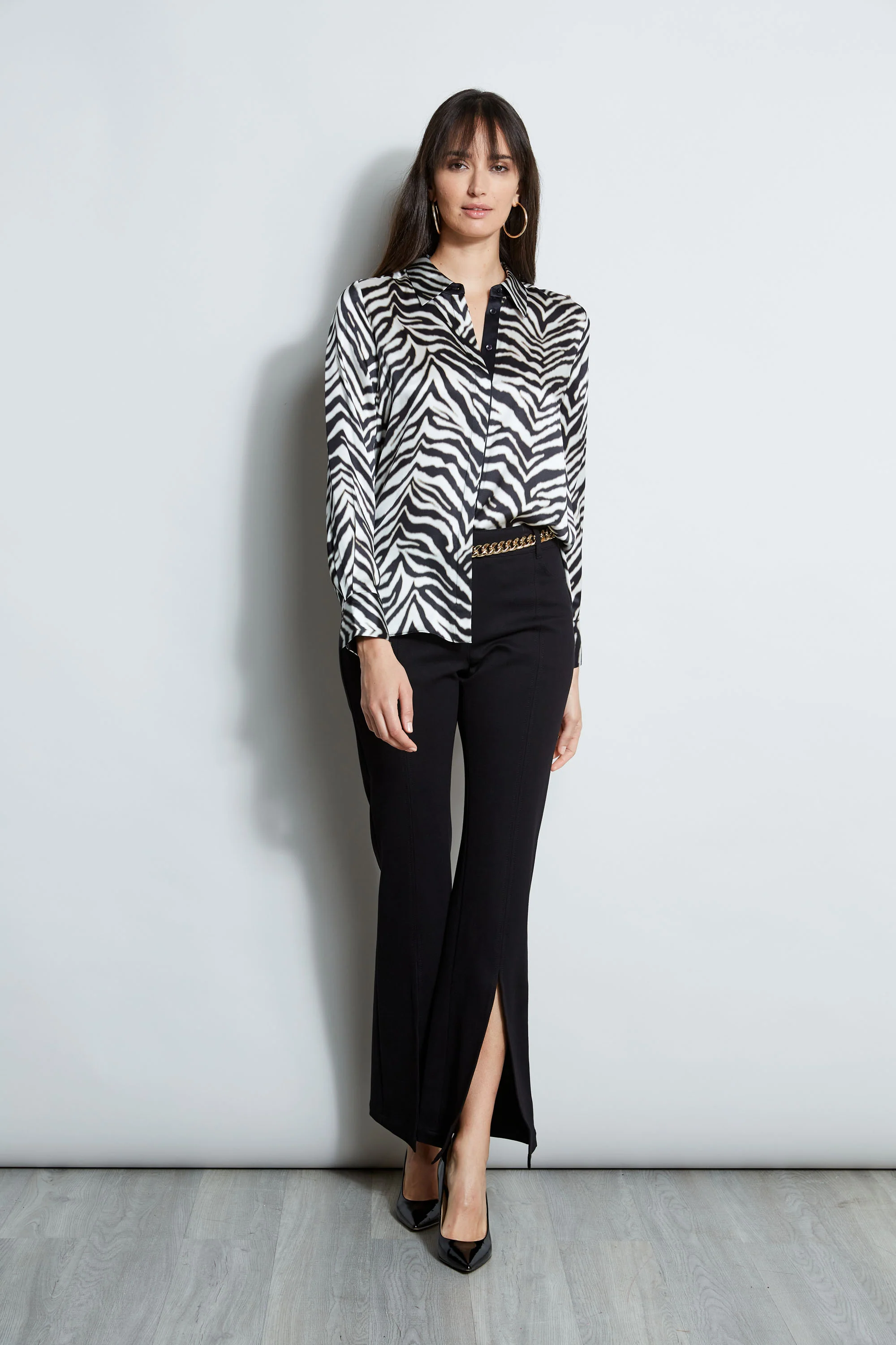 Silk Zebra Button Down Shirt - Image 3